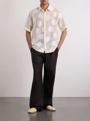 NN07 Freddy 50045 Floral-Embroidered Organic Cotton-Blend Shirt - Men | Thumbnail 2