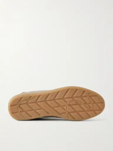 Zegna 232 Leather-Trimmed Suede Sneakers - Men | Thumbnail 3