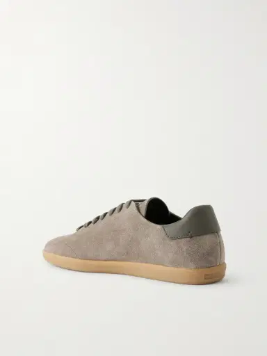Zegna 232 Leather-Trimmed Suede Sneakers - Men | Thumbnail 4