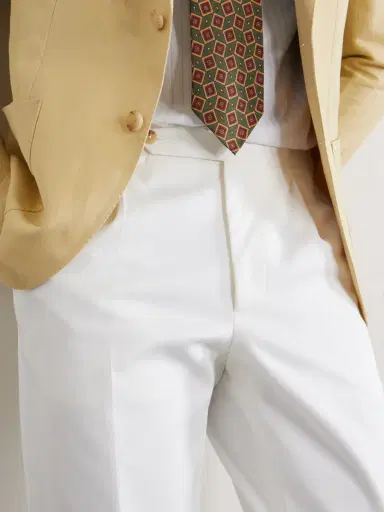 De Petrillo Straight-Leg Cotton-Blend Twill Trousers - Men | Thumbnail 5 De Petrillo Straight-Leg Cotton-Blend Twill Trousers - Men | Thumbnail 5