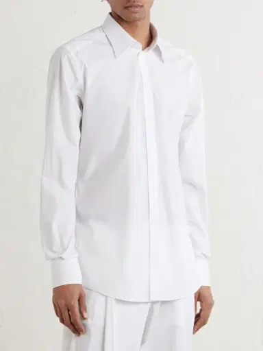 Dolce & Gabbana Cotton Oxford Shirt - Men | Thumbnail 3 Dolce & Gabbana Cotton Oxford Shirt - Men | Thumbnail 3