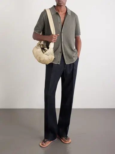 NN07 Nalo 60039 Open-Knit Cotton Shirt - Men | Thumbnail 2