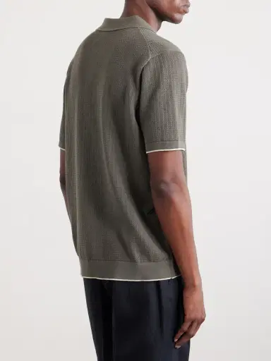 NN07 Nalo 60039 Open-Knit Cotton Shirt - Men | Thumbnail 4