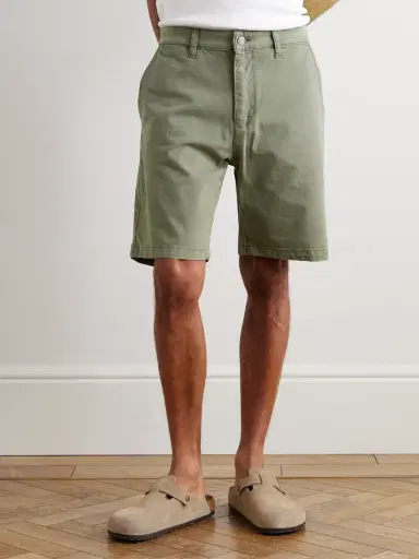 NN07 Aden 1923 Straight-Leg Organic Cotton-Blend Twill Shorts - Men | Thumbnail 3 NN07 Aden 1923 Straight-Leg Organic Cotton-Blend Twill Shorts - Men | Thumbnail 3