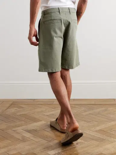 NN07 Aden 1923 Straight-Leg Organic Cotton-Blend Twill Shorts - Men | Thumbnail 4 NN07 Aden 1923 Straight-Leg Organic Cotton-Blend Twill Shorts - Men | Thumbnail 4