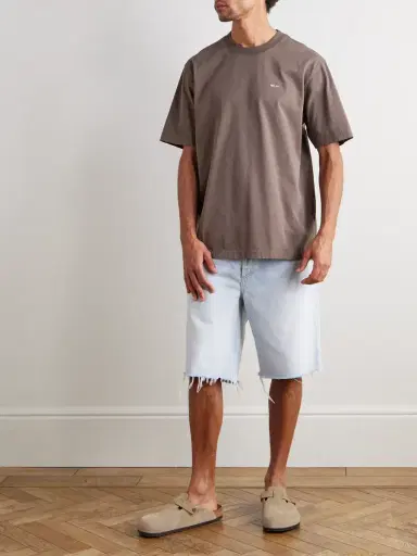 NN07 Adam 3209 Logo-Embroidered Pima Cotton-Jersey T-Shirt - Men | Thumbnail 2 NN07 Adam 3209 Logo-Embroidered Pima Cotton-Jersey T-Shirt - Men | Thumbnail 2