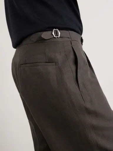 De Petrillo Straight-Leg Linen Shorts - Men | Thumbnail 5