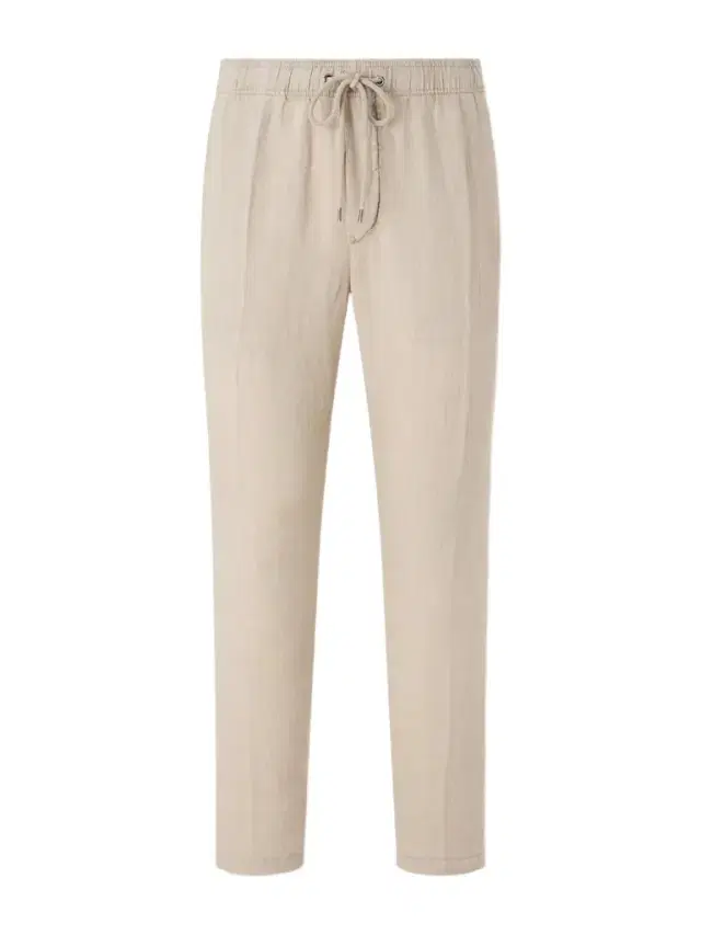James Perse Straight-Leg Garment-Dyed Linen Drawstring Trousers - Men