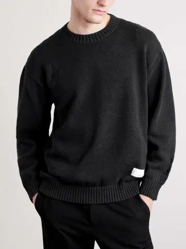 Neighborhood Savage Cotton Crewneck Sweater - Men | Thumbnail 3