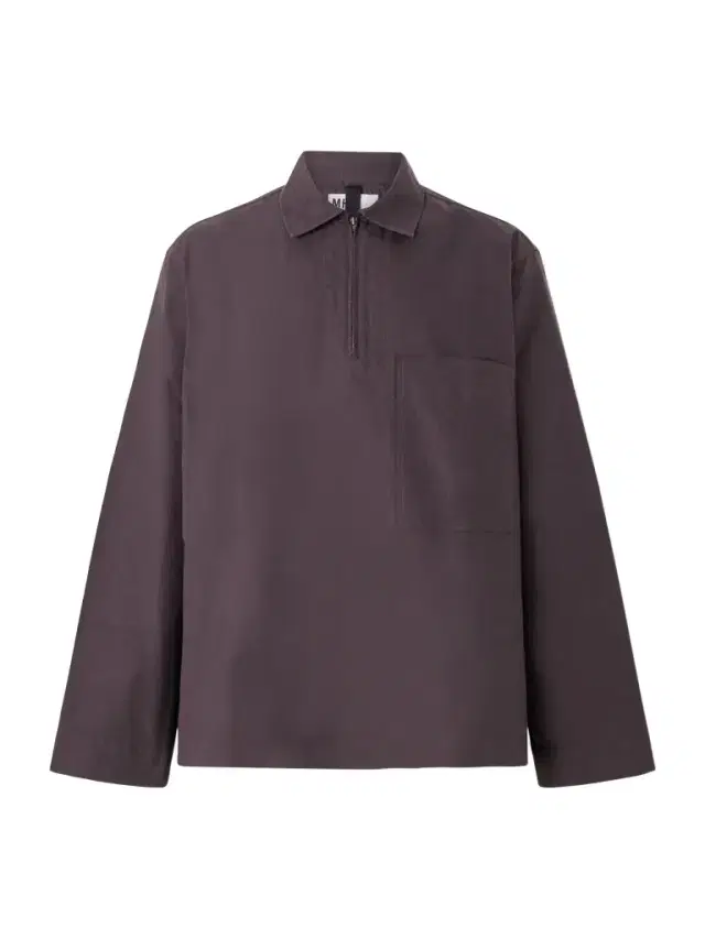 Half Zip-Up Cotton Shirt - Men