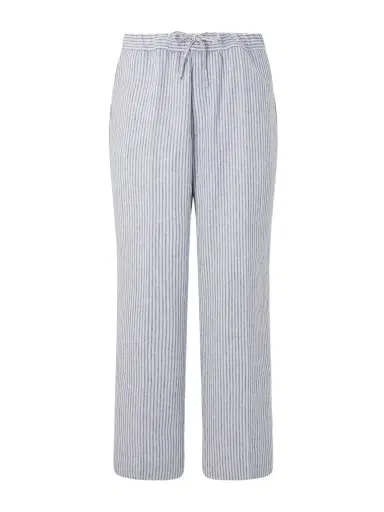 OFFICINE GÉNÉRALE Nilson Straight-Leg Striped Linen and Cotton-Blend Trousers - Men | Thumbnail 1 OFFICINE GÉNÉRALE Nilson Straight-Leg Striped Linen and Cotton-Blend Trousers - Men | Thumbnail 1