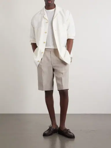 De Petrillo Straight-Leg Linen Shorts - Men | Thumbnail 2 De Petrillo Straight-Leg Linen Shorts - Men | Thumbnail 2