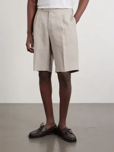 De Petrillo Straight-Leg Linen Shorts - Men | Thumbnail 3 De Petrillo Straight-Leg Linen Shorts - Men | Thumbnail 3