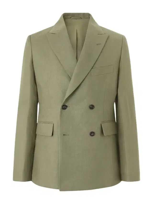 Linen Double-Breasted Blazer - Men