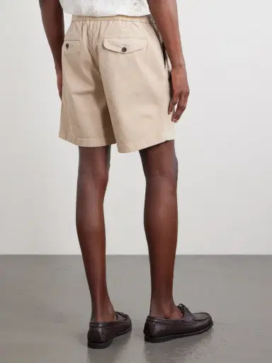 MR P. Straight-Leg Garment-Dyed Organic Cotton-Blend Twill Shorts - Men | Thumbnail 4