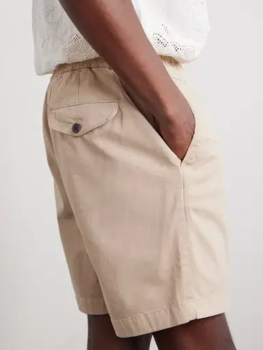MR P. Straight-Leg Garment-Dyed Organic Cotton-Blend Twill Shorts - Men | Thumbnail 5