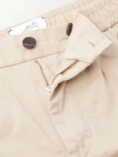 MR P. Straight-Leg Garment-Dyed Organic Cotton-Blend Twill Shorts - Men | Thumbnail 6