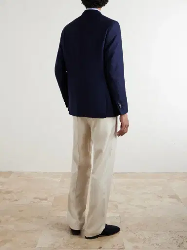 De Petrillo Wool-Hopsack Blazer - Men | Thumbnail 4 De Petrillo Wool-Hopsack Blazer - Men | Thumbnail 4