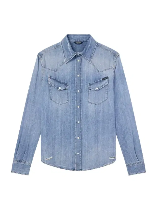 Dolce&Gabbana Distressed Cotton Shirt - Men