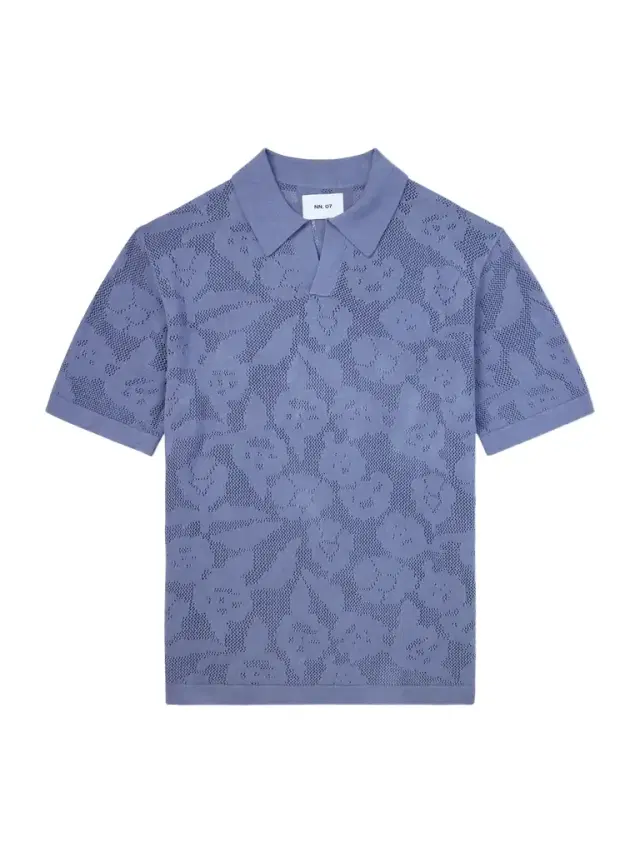 Ryan Flower 60019 Knitted Cotton Polo Shirt - Men