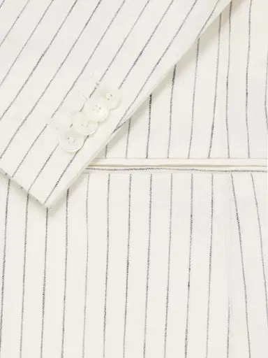 MR P. Pinstriped Linen Suit Jacket - Men | Thumbnail 6 MR P. Pinstriped Linen Suit Jacket - Men | Thumbnail 6