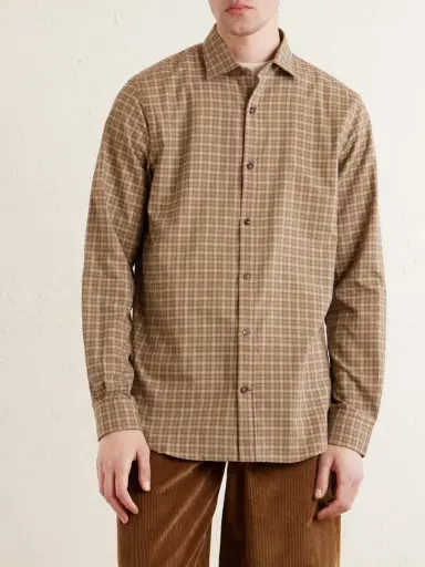 Purdey Checked Cotton Shirt - Men | Thumbnail 3