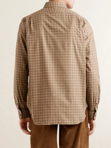 Purdey Checked Cotton Shirt - Men | Thumbnail 4
