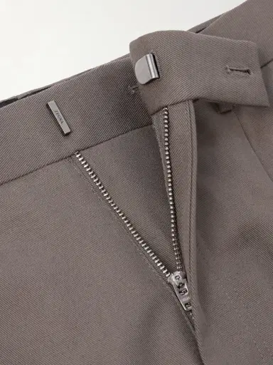 Zegna Pleated Cotton and Linen-Blend Trousers - Men | Thumbnail 6