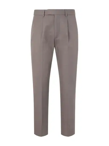 Zegna Pleated Cotton and Linen-Blend Trousers - Men | Thumbnail 1