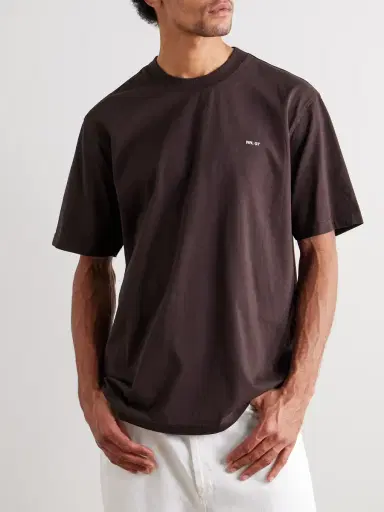 NN07 Adam 3209 Logo-Embroidered Pima Cotton-Jersey T-Shirt - Men | Thumbnail 3 NN07 Adam 3209 Logo-Embroidered Pima Cotton-Jersey T-Shirt - Men | Thumbnail 3