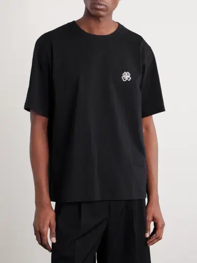 NN07 Jett 30026 Logo-Embroidered Organic Cotton-Jersey T-Shirt - Men | Thumbnail 3