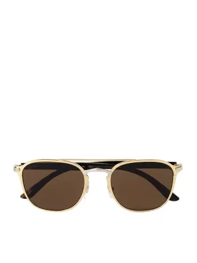 Cartier Eyewear Aviator-Style Gold- and Palladium-Tone and Tortoiseshell Acetate Sunglasses - Men | Thumbnail 1 Cartier Eyewear Aviator-Style Gold- and Palladium-Tone and Tortoiseshell Acetate Sunglasses - Men | Thumbnail 1