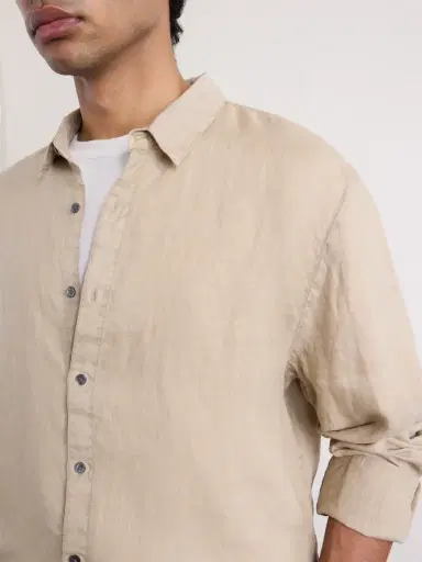 James Perse Linen Canvas Shirt - Men | Thumbnail 5 James Perse Linen Canvas Shirt - Men | Thumbnail 5