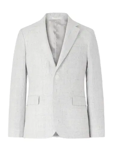 MR P. Delave Linen Check Suit Jacket - Men | Thumbnail 1