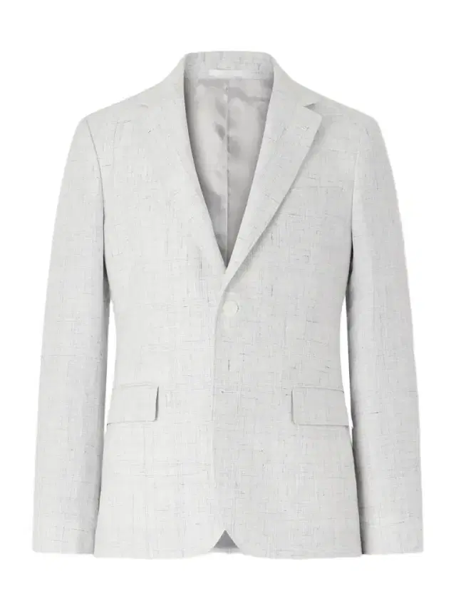 MR P. Delave Linen Check Suit Jacket - Men