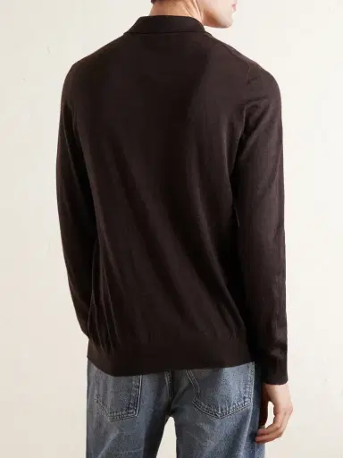 Purdey Wool Polo Shirt - Men | Thumbnail 4 Purdey Wool Polo Shirt - Men | Thumbnail 4