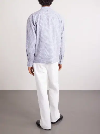 NN07 Reed 50057 Checked Organic Cotton-Blend Seersucker Shirt - Men | Thumbnail 4 NN07 Reed 50057 Checked Organic Cotton-Blend Seersucker Shirt - Men | Thumbnail 4