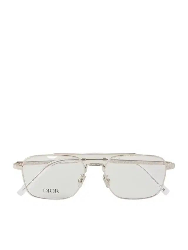 DIOR Eyewear DiorBotanicaO N1U Aviator-Style Silver-Tone Glasses - Men