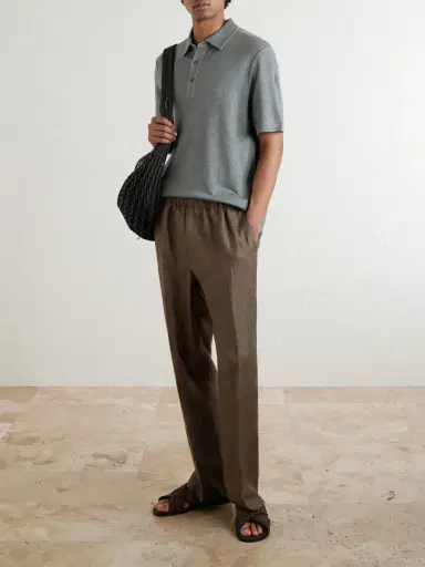 MR P. Linen Polo Shirt - Men | Thumbnail 2 MR P. Linen Polo Shirt - Men | Thumbnail 2