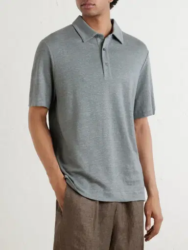 MR P. Linen Polo Shirt - Men | Thumbnail 3 MR P. Linen Polo Shirt - Men | Thumbnail 3