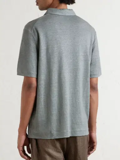 MR P. Linen Polo Shirt - Men | Thumbnail 4 MR P. Linen Polo Shirt - Men | Thumbnail 4