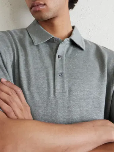 MR P. Linen Polo Shirt - Men | Thumbnail 5 MR P. Linen Polo Shirt - Men | Thumbnail 5