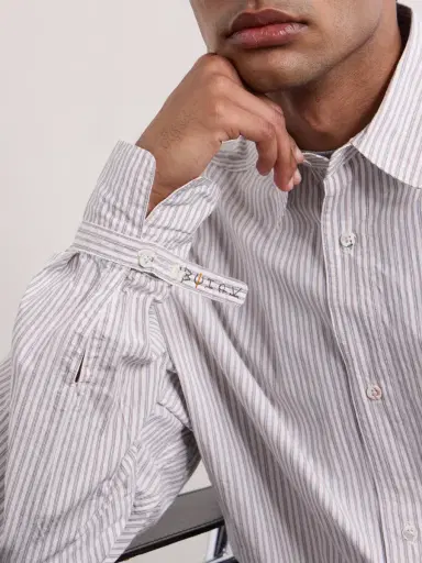 KAPITAL Cabin Striped Cotton Shirts - Men | Thumbnail 5 KAPITAL Cabin Striped Cotton Shirts - Men | Thumbnail 5