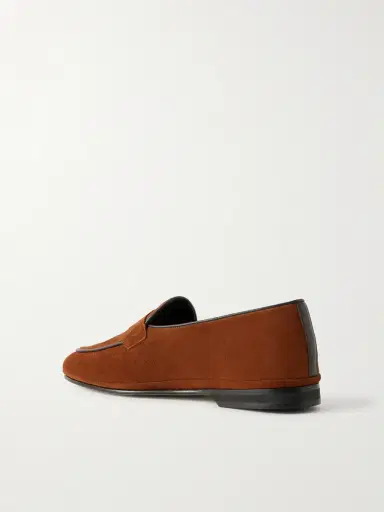 Rubinacci Suede Penny Loafers - Men | Thumbnail 4 Rubinacci Suede Penny Loafers - Men | Thumbnail 4