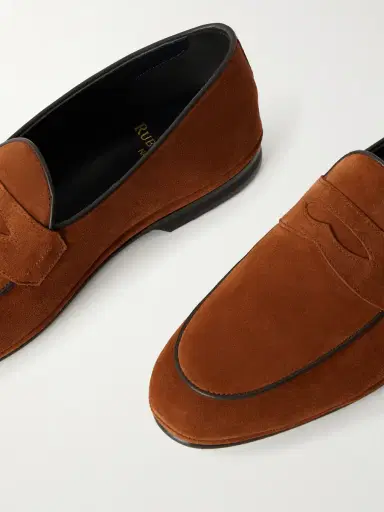 Rubinacci Suede Penny Loafers - Men | Thumbnail 5 Rubinacci Suede Penny Loafers - Men | Thumbnail 5