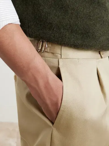 De Petrillo Straight-Leg Cotton-Blend Twill Trousers - Men | Thumbnail 5 De Petrillo Straight-Leg Cotton-Blend Twill Trousers - Men | Thumbnail 5