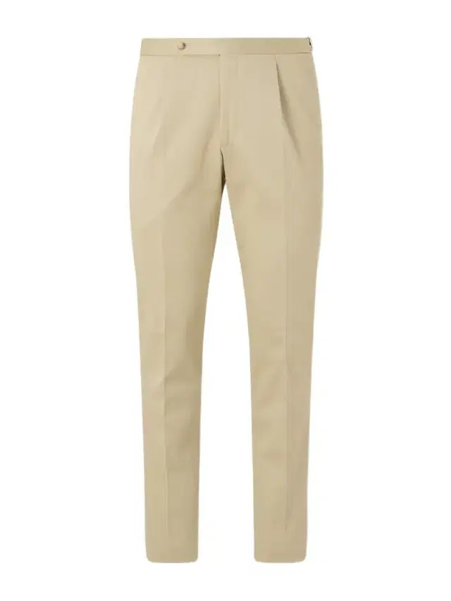 Straight-Leg Cotton-Blend Twill Trousers - Men