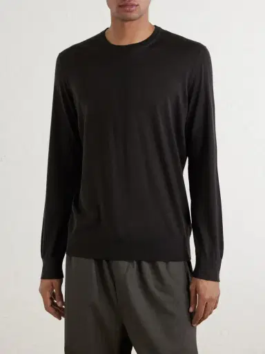 Zegna Cashmere and Silk-Blend Sweater - Men | Thumbnail 3