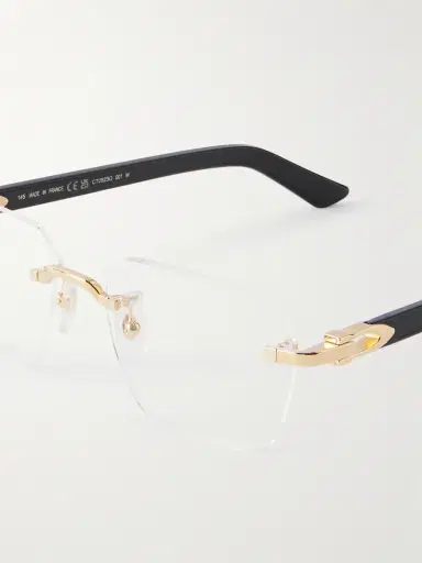 Cartier Eyewear Signature C Acetate and Gold-Tone Glasses - Men | Thumbnail 5