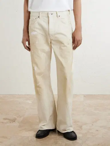 Acne Studios Paint-Splattered Straight-Leg Jeans - Men | Thumbnail 3